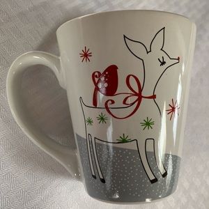 🦩NEW Cute Morris National ceramic two-sided Reindeer mug